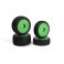 Microbe Buggy Wheel/Tyre Set (Green/Front/Rear)