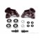 DISC.. ALUMINUM REAR HUB CARRIER SET (0.5 DEGREE/BROWN)