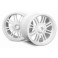 DISC.. 8 SPOKE WHEEL WHITE (83X56MM/2PCS)