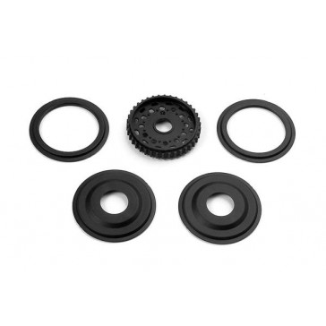 T2'008 Diff Pulley 38T With Labyrinth Dust Covers