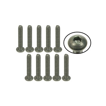 n°4-40 x 5/8 Titanium Button Head Hex Socket - Machine (10 Pcs)