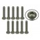 DISC.. n°4-40 x 5/8 Titanium Button Head Hex Socket - Machine (10 Pcs