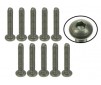 n°4-40 x 5/8 Titanium Button Head Hex Socket - Machine (10 Pcs)