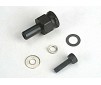 Adapter nut, clutch/ 3x10mm cap screw/washer/ split washer (
