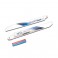 DISC.. Fiber Blade (275mm-White) (For 300 size heli & King3) - Blue