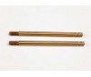 Shock shafts, hardened steel, titanium nitride coated (xx-lo