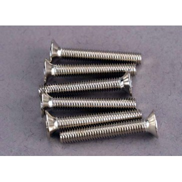 Screws, 3x20mm countersunk machine screws (6)