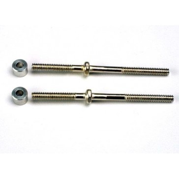 Turnbuckles (54mm) (2)/ 3x6x4mm aluminum spacers (rear cambe