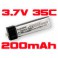 DISC.. Li-po Battery 3.7v, 200 mAh 35C (Nano CPx)