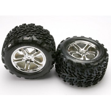 Tires & wheels, assembled, glued (SS (Split Spoke) chrome wh