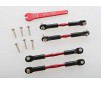 Turnbuckles, aluminum (red-anodized), camber links, front, 3