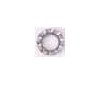 DISC..  RONDELLES EVENTAIL INOX 4mm (10 p)