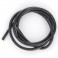 10AWG (5,27mm²) silicone wire, black - 1m