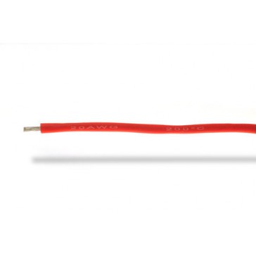 20AWG (0,50mm²) silicone wire, red - 1m