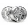 DISC.. 8 SPOKE WHEEL MATTE CHROME(83X56MM/2PCS)