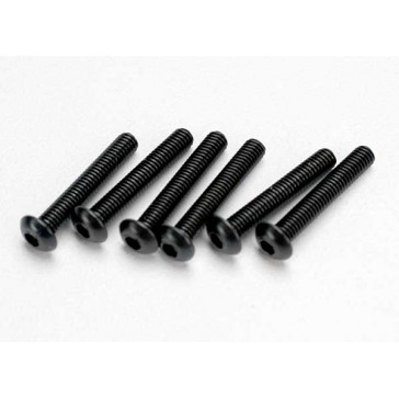Screws, 3x18mm button-head machine (hex drive) (6)