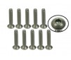 n°4-40 x 5/8 Titanium Flat Head Hex Socket - Machine (10 Pcs)