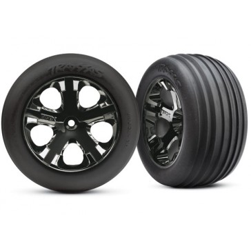 Tires & wheels, assembled, glued (2.8)(All-Star black chrome