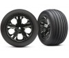 Tires & wheels, assembled, glued (2.8)(All-Star black chrome
