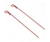 DISC.. Anodized Body Clips.140mm. Red (2)