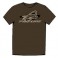 DISC.. PROLINE "SKETCH" T-SHIRT BROWN (XL)