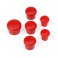 Plastic Cap For Handle ( Set 3+2+1) Red, H195020