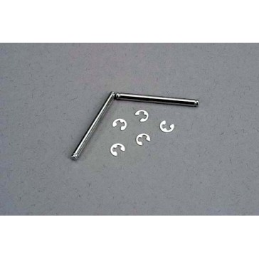 Suspension pins, 2.5x31.5mm (king pins) w/ E-clips (2) (stre