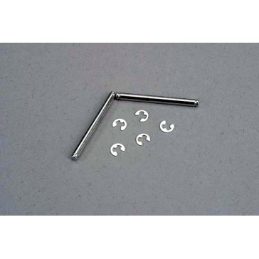 Suspension pins, 2.5x31.5mm (king pins) w/ E-clips (2) (stre