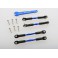 Turnbuckles, aluminum (blue-anodized), camber links, front,