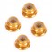 DISC.. M4 Nyloc Wheel Nut - Gold Alloy (pk4)