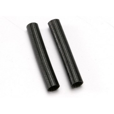 Heat shield tubing, fiberglass (2) (black)