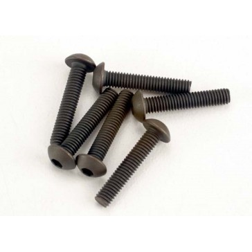 Screws, 3x15mm button-head machine (hex drive) (6)