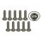 DISC.. n°4-40 x 3/8 Titanium Button Head Hex Socket - Machine (10 Pcs