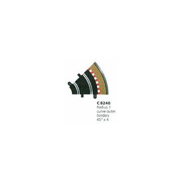 RADIUS 1 CURVE OUTER BORDERS 45° X 4