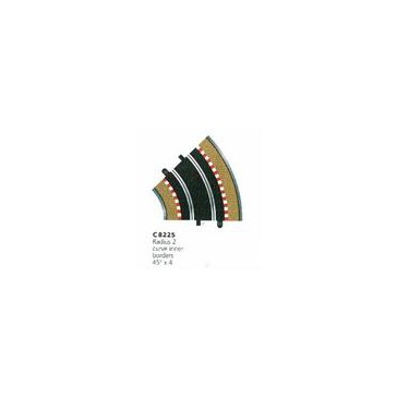 RADIUS 2 CURVE INNER BORDERS 45° X 4