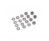 SPEED PACK - Alloy Black M3 Washers - 18pc