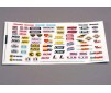 Decal sheet, racing sponsors