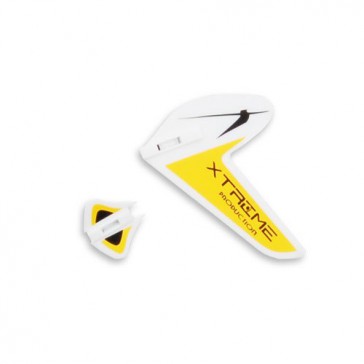 DISC.. Tail Fins-type B Yellow (Eflite MCX)