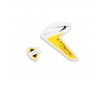 DISC.. Tail Fins-type B Yellow (Eflite MCX)