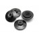 DISC.. FLANGED LOCK NUT M5X8MM (BLACK/4PCS)