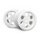6 Spoke Wheel White (83X56Mm/2Pcs)