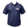DISC.. Polo - Navy - Large, 100% cotton knit mens