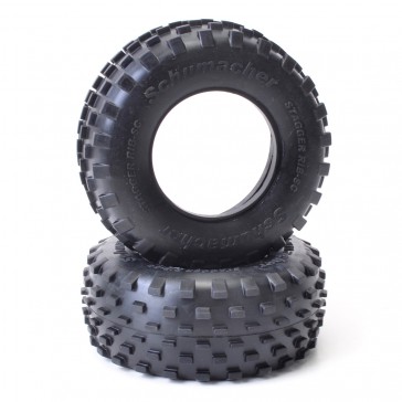 Short Course Stagger Rib Tyre - Blue