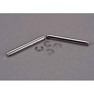 Suspension pins, 31.5mm, chrome (2) w/ E-clips (4)