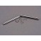 Suspension pins, 31.5mm, chrome (2) w/ E-clips (4)