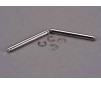 Suspension pins, 31.5mm, chrome (2) w/ E-clips (4)