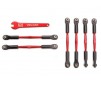 Turnbuckles, aluminum (red-anodized), camber links, 58mm (4)