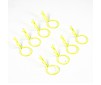 FLUORESCENT YELLOW LARGE CLIPS