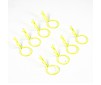 FLUORESCENT YELLOW LARGE CLIPS