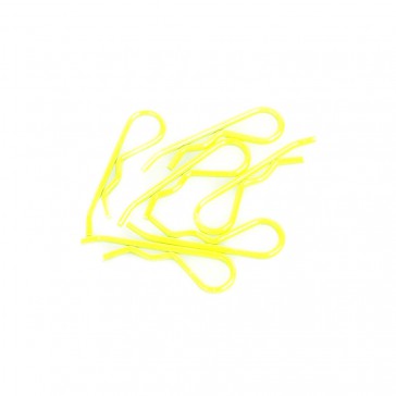 Body Clip 1/8 - Fluorescent Yellow (6)